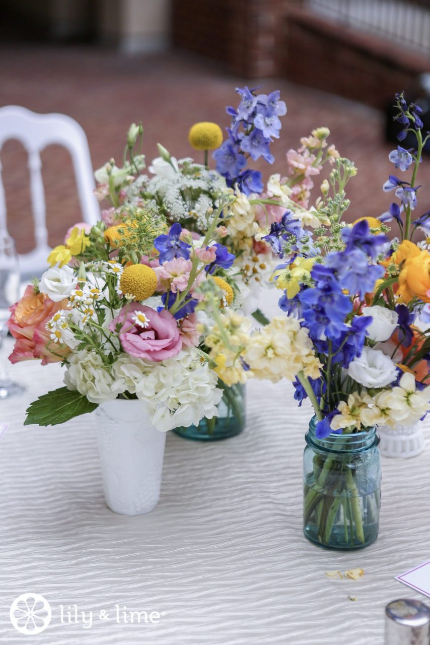 20 Whimsical Wildflower Wedding Centerpieces 2024  Wildflower wedding,  Wedding centerpieces, Wedding flowers